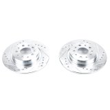 Power Stop 14-19 Fiat 500L Rear Evolution Drilled & Slotted Rotors - Pair thumbnail 2