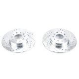 Power Stop 14-19 Fiat 500L Rear Evolution Drilled & Slotted Rotors - Pair thumbnail 3