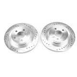 Power Stop 16-18 BMW X1 Rear Evolution Drilled & Slotted Rotors - Pair thumbnail 2