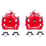 Power Stop 03-05 Jaguar S-Type Rear Red Calipers w/Brackets - Pair thumbnail 1
