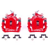 Power Stop 03-05 Jaguar S-Type Rear Red Calipers w/Brackets - Pair thumbnail 2