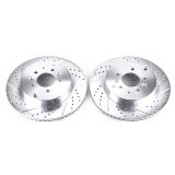 Power Stop 07-15 Mazda CX-9 Rear Evolution Drilled & Slotted Rotors - Pair thumbnail 3