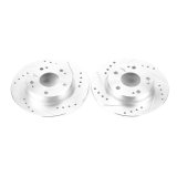 Power Stop 16-19 Honda Civic Rear Evolution Drilled & Slotted Rotors - Pair thumbnail 2