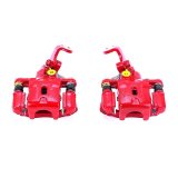 Power Stop 01-05 Hyundai Elantra Rear Red Calipers w/Brackets - Pair thumbnail 3