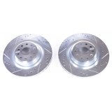 Power Stop 12-18 Tesla Model S Rear Evolution Drilled & Slotted Rotors - Pair thumbnail 1
