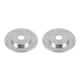 Power Stop 11-17 Lexus CT200h Rear Evolution Drilled & Slotted Rotors - Pair thumbnail 1