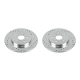 Power Stop 11-17 Lexus CT200h Rear Evolution Drilled & Slotted Rotors - Pair thumbnail 3