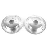 Power Stop 03-05 Infiniti G35 Rear Evolution Drilled & Slotted Rotors - Pair thumbnail 1