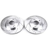 Power Stop 97-98 Acura Integra Front Evolution Drilled & Slotted Rotors - Pair thumbnail 3