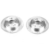 Power Stop 13-15 Acura ILX Rear Evolution Drilled & Slotted Rotors - Pair thumbnail 1