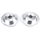 Power Stop 17-18 Genesis G80 Rear Evolution Drilled & Slotted Rotors - Pair thumbnail 2