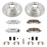 Power Stop 98-03 Subaru Forester Rear Z26 Street Warrior Brake Kit thumbnail 1