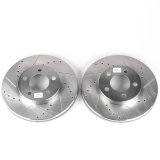 Power Stop 94-00 Ford Taurus Front Evolution Drilled & Slotted Rotors - Pair thumbnail 2