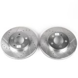 Power Stop 94-00 Ford Taurus Front Evolution Drilled & Slotted Rotors - Pair thumbnail 3