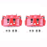 Power Stop 2017 Chrysler Pacifica Front Red Calipers w/Brackets - Pair thumbnail 1
