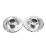 Power Stop 13-14 Mercedes-Benz G63 AMG Front Evolution Drilled & Slotted Rotors - Pair thumbnail 1