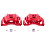 Power Stop 05-09 Audi A4 Front Red Calipers w/Brackets - Pair thumbnail 2