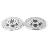 Power Stop 14-19 Jeep Cherokee Rear Evolution Drilled & Slotted Rotors - Pair thumbnail 2