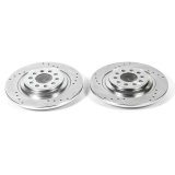 Power Stop 14-19 Jeep Cherokee Rear Evolution Drilled & Slotted Rotors - Pair thumbnail 3