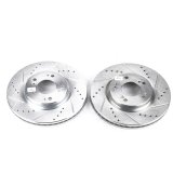 Power Stop 06-12 Mitsubishi Eclipse Front Evolution Drilled & Slotted Rotors - Pair thumbnail 1