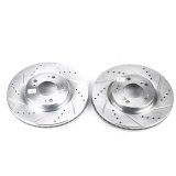 Power Stop 06-12 Mitsubishi Eclipse Front Evolution Drilled & Slotted Rotors - Pair thumbnail 2