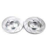 Power Stop 06-12 Mitsubishi Eclipse Front Evolution Drilled & Slotted Rotors - Pair thumbnail 3