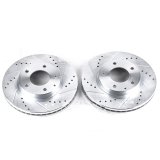 Power Stop 95-00 Mazda Millenia Front Evolution Drilled & Slotted Rotors - Pair thumbnail 1