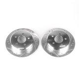 Power Stop 96-02 Ford Crown Victoria Rear Evolution Drilled & Slotted Rotors - Pair thumbnail 1