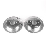Power Stop 96-02 Ford Crown Victoria Rear Evolution Drilled & Slotted Rotors - Pair thumbnail 2