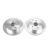 Power Stop 16-17 Toyota Mirai Rear Evolution Drilled & Slotted Rotors - Pair thumbnail 1
