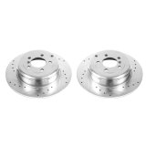 Power Stop 03-05 Land Rover Range Rover Rear Evolution Drilled & Slotted Rotors - Pair thumbnail 1