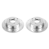 Power Stop 03-05 Land Rover Range Rover Rear Evolution Drilled & Slotted Rotors - Pair thumbnail 2