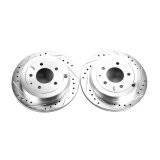 Power Stop 92-95 Mazda 929 Rear Evolution Drilled & Slotted Rotors - Pair thumbnail 2