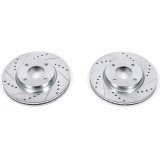 Power Stop 09-14 Nissan Cube Front Evolution Drilled & Slotted Rotors - Pair thumbnail 1