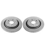 Power Stop 11-18 Volvo S60 Rear Evolution Drilled & Slotted Rotors - Pair thumbnail 1