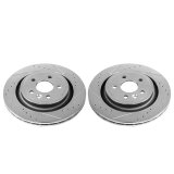 Power Stop 11-18 Volvo S60 Rear Evolution Drilled & Slotted Rotors - Pair thumbnail 2