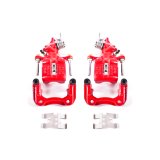 Power Stop 04-08 Acura TSX Rear Red Calipers w/Brackets - Pair thumbnail 1