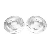 Power Stop 17-19 Hyundai Ioniq Rear Evolution Drilled & Slotted Rotors - Pair thumbnail 1