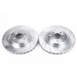 Power Stop 2017 Land Rover Discovery Front Evolution Drilled & Slotted Rotors - Pair thumbnail 1