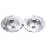 Power Stop 2017 Land Rover Discovery Front Evolution Drilled & Slotted Rotors - Pair thumbnail 2