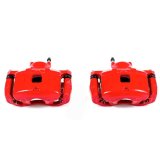 Power Stop 11-14 Chrysler 200 Front Red Calipers w/Brackets - Pair thumbnail 2