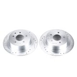 Power Stop 02-18 Nissan Altima Rear Evolution Drilled & Slotted Rotors - Pair thumbnail 1