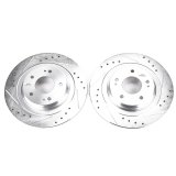 Power Stop 2018 Mitsubishi Eclipse Cross Rear Evolution Drilled & Slotted Rotors - Pair thumbnail 1