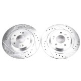 Power Stop 2018 Mitsubishi Eclipse Cross Rear Evolution Drilled & Slotted Rotors - Pair thumbnail 2
