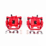 Power Stop 08-13 Nissan Rogue Rear Red Calipers w/Brackets - Pair thumbnail 1