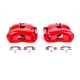Power Stop 09-12 Mercedes-Benz C300 Front Red Calipers w/Brackets - Pair thumbnail 2