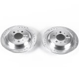 Power Stop 99-00 Volvo S70 Rear Evolution Drilled & Slotted Rotors - Pair thumbnail 1