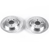 Power Stop 99-00 Volvo S70 Rear Evolution Drilled & Slotted Rotors - Pair thumbnail 2