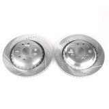 Power Stop 07-17 Lexus LS460 Rear Evolution Drilled & Slotted Rotors - Pair thumbnail 2
