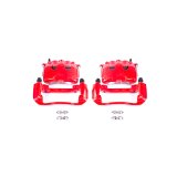 Power Stop 05-08 Dodge Dakota Front Red Calipers w/Brackets - Pair thumbnail 1